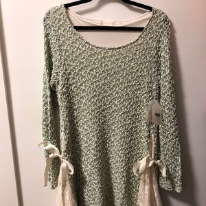 Altar'd State Dresses - Altar’d State green and cream sweater dress. Altar'd State Dresses - Altar’d State green and cream sweater dress.